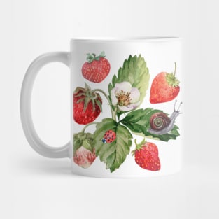 Vintage Strawberry Garden Mug